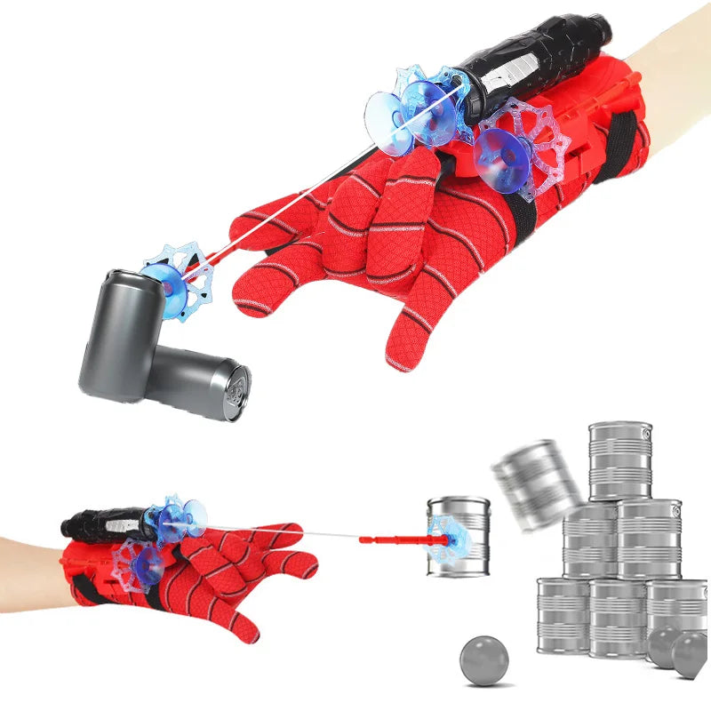 Superhero Web Launcher Toy with Silk Glove