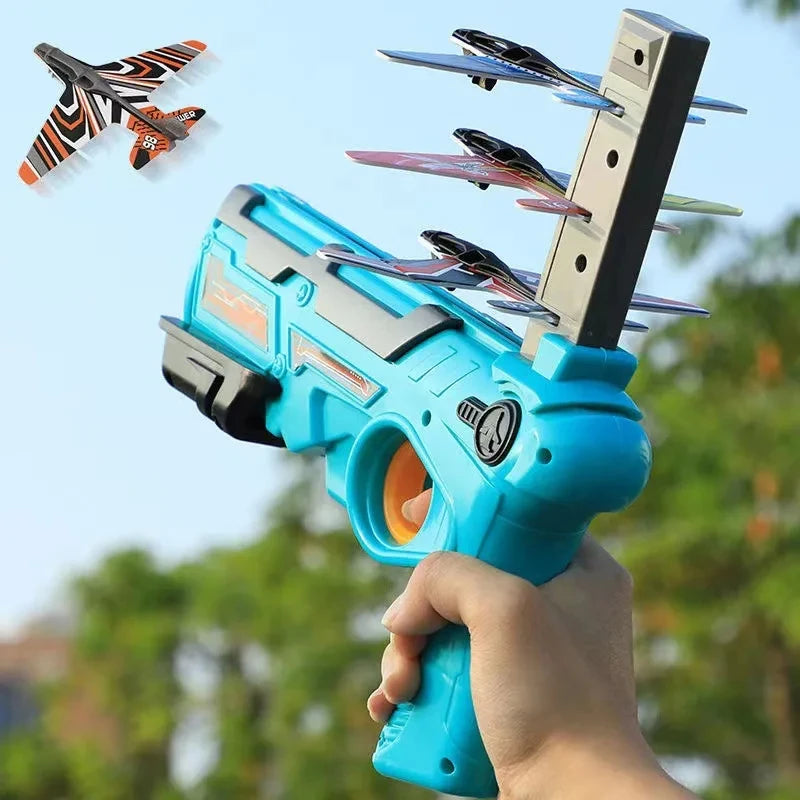 Ejection Aircraft Shooting Toy for Kids 3-5