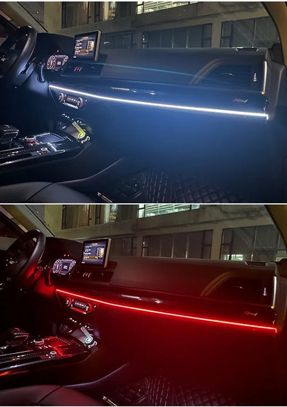 RGB LED Car Interior Ambient Lights – App-Controlled USB Dashboard Strips