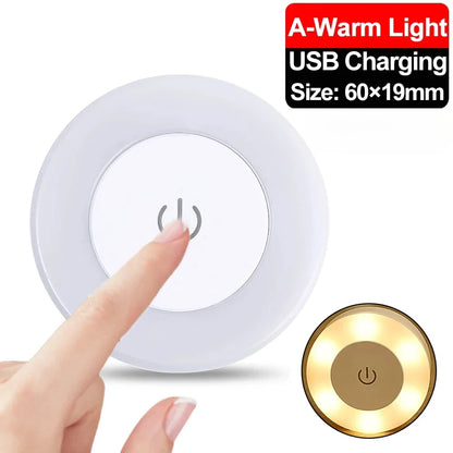 Portable LED Night Light – USB Rechargeable Lamp for Living Room, Bedroom & Home Decor