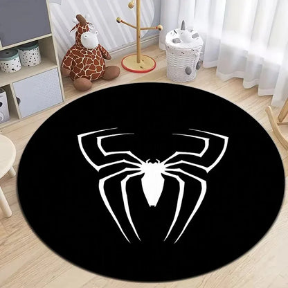 Spiderman Round Non-Slip Carpet for Kids’ Room and Play Area