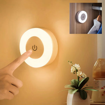 Portable LED Night Light – USB Rechargeable Lamp for Living Room, Bedroom & Home Decor