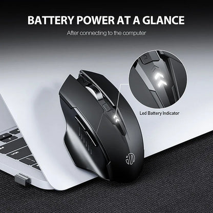 INPHIC F1 Wireless Mouse – Ergonomic, Rechargeable, Silent for Laptop & Desktop