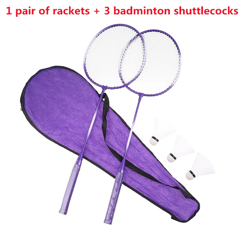 Professional Badminton Set with Rackets, Shuttlecocks & Carrying Bag