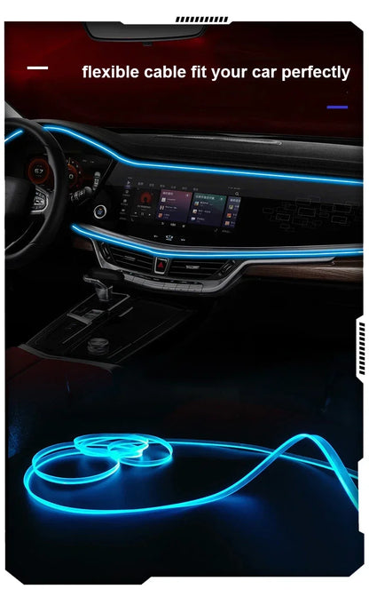 RGB Car Interior LED Light Strip with APP Control