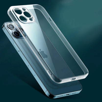 Ultra-Thin Clear Silicone Case for iPhone 11-16 Pro & Mini