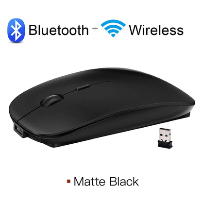 Bluetooth Wireless Mouse for MacBook – Rechargeable & Mute Gaming Mouse