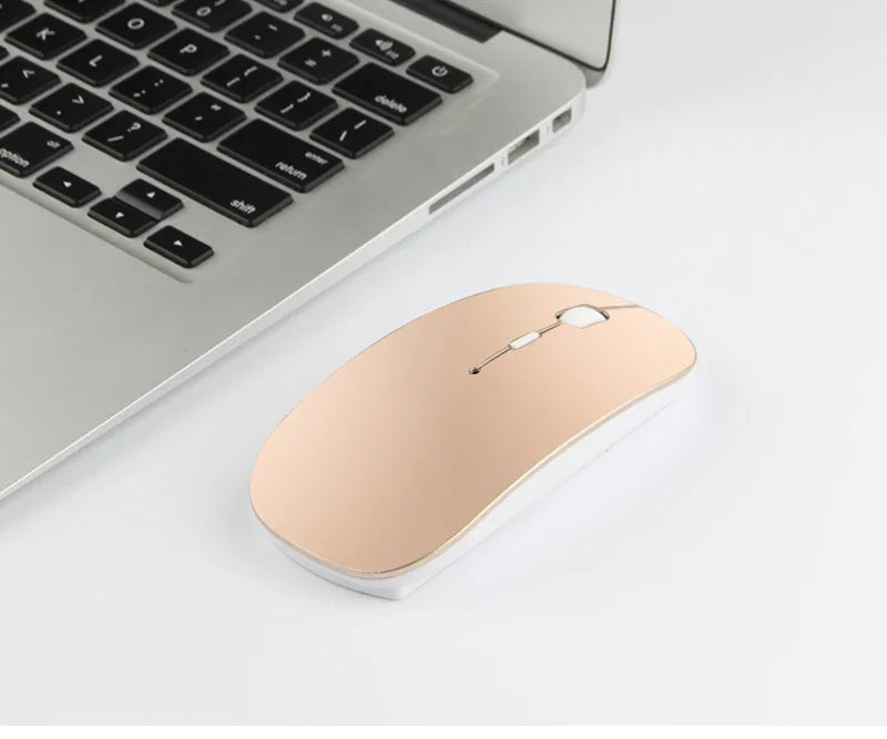 Bluetooth Wireless Mouse for MacBook – Rechargeable & Mute Gaming Mouse