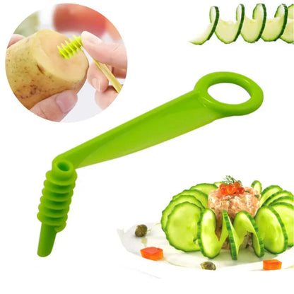 Stainless Steel Potato Spiral Slicer Cutter for Kitchen