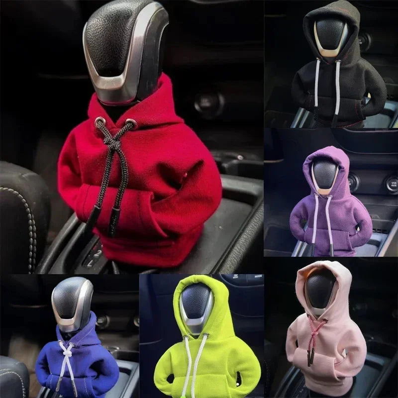 VIKEFON Car Gear Shift Hoodie – Funny & Washable Interior Decoration