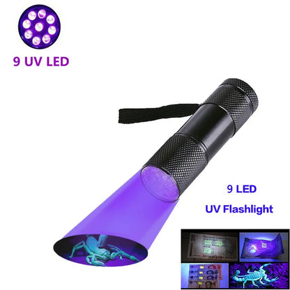 UV Flashlight 21/51/100 LED 395nm for Pet Stains & Bugs