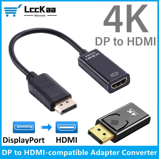 4K DP to HDMI Adapter Male to Female for PC/TV