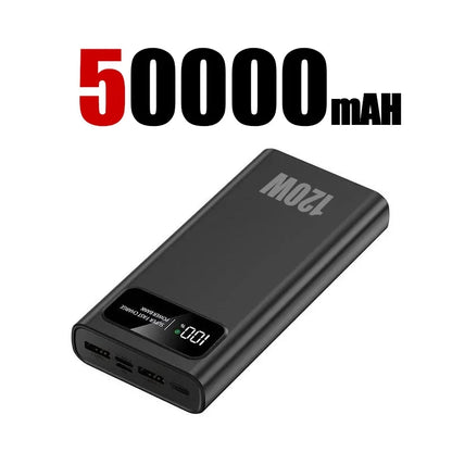 200,000mAh Power Bank – 120W Fast Charging for iPhone, Samsung, Xiaomi & More