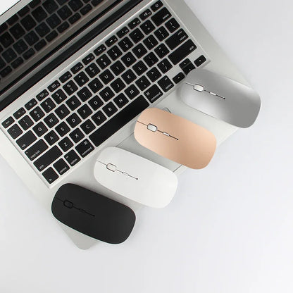 Bluetooth Wireless Mouse for MacBook – Rechargeable & Mute Gaming Mouse