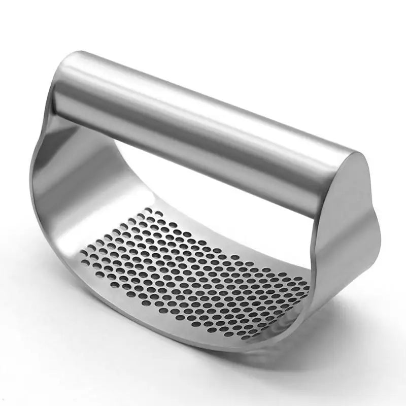 Stainless Steel Garlic Press – Manual Mincer & Chopper for Kitchen Cooking