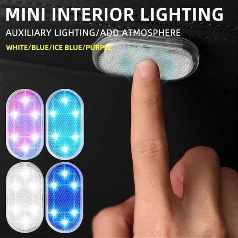 Wireless USB LED Car Interior Lights, Rechargeable Neon Accent Lamps