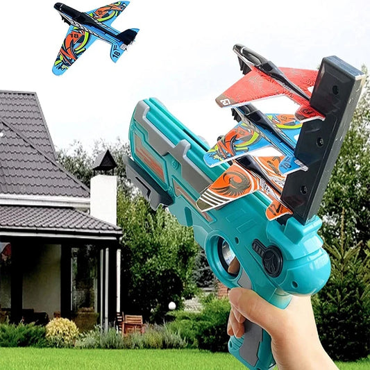 Ejection Aircraft Shooting Toy for Kids 3-5