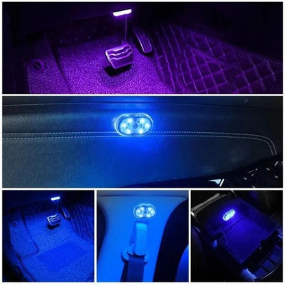 Wireless USB LED Car Interior Lights, Rechargeable Neon Accent Lamps