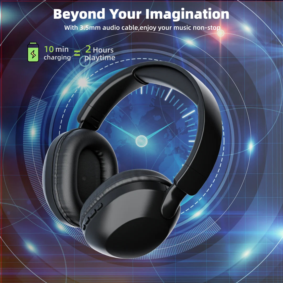 SODO SD1102 Wireless Bluetooth 5.3 Foldable Over-Ear Gaming Headphones