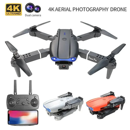 2024 E99Pro 4K RC Drone with HD Camera, Foldable WIFI FPV Helicopter