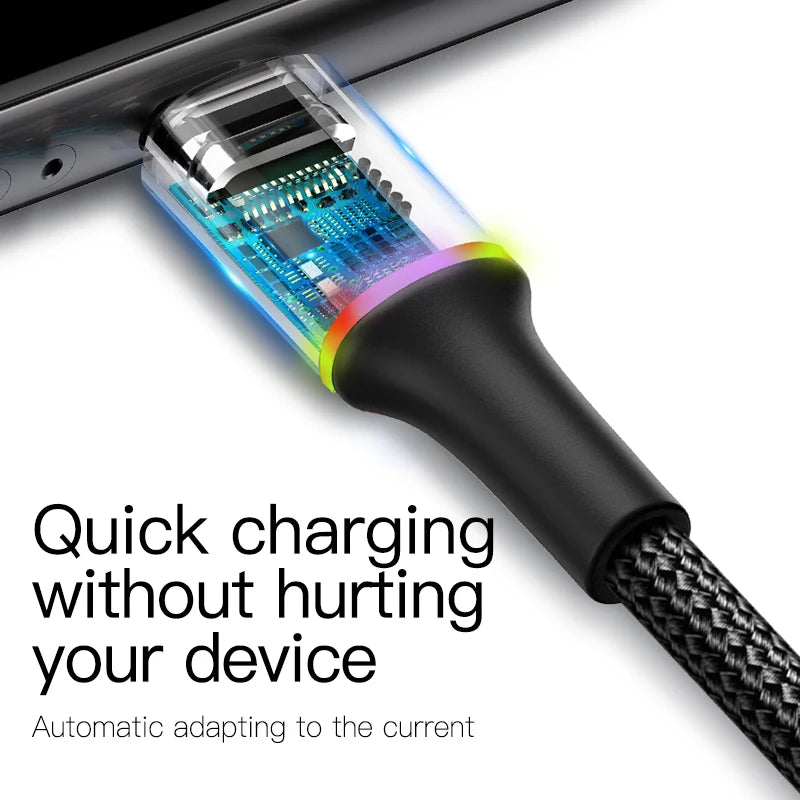 Baseus USB Cable – Fast Charging for iPhone, iPad & More