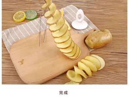 Stainless Steel Potato Spiral Slicer Cutter for Kitchen