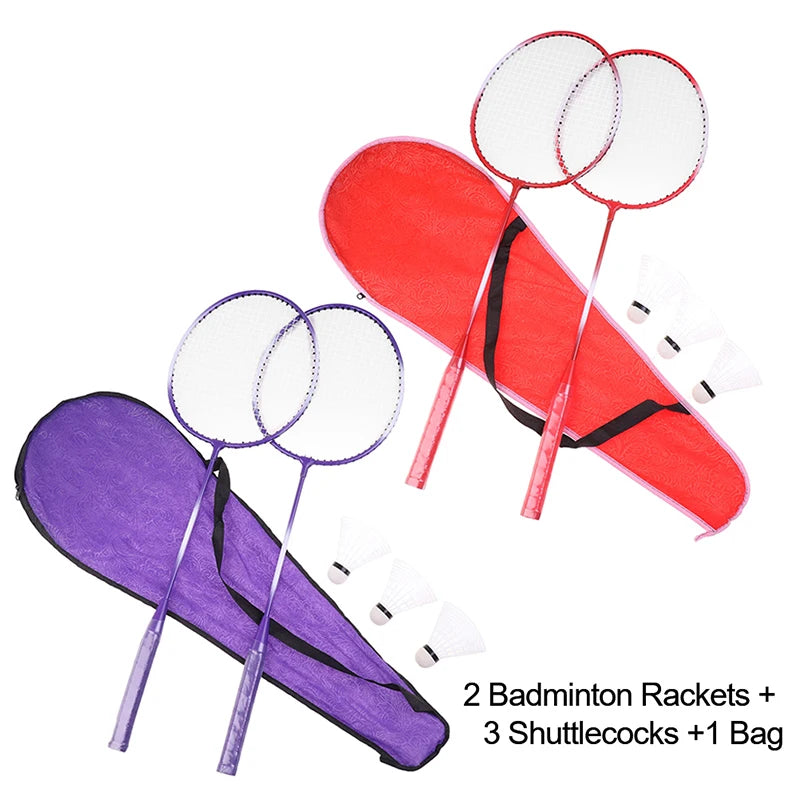 Professional Badminton Set with Rackets, Shuttlecocks & Carrying Bag