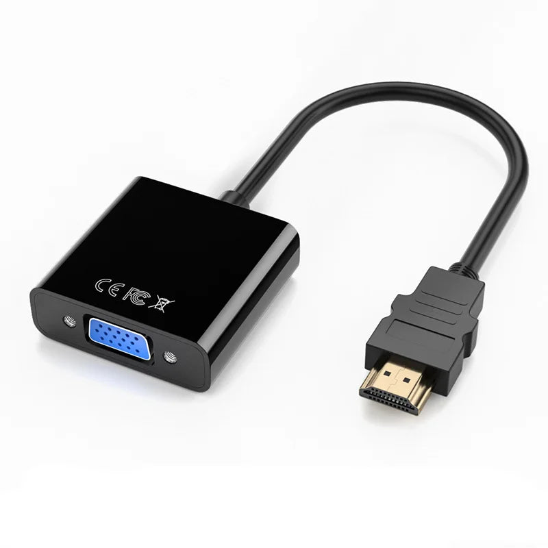 HD 1080P HDMI to VGA Adapter for Laptop/PC/TV