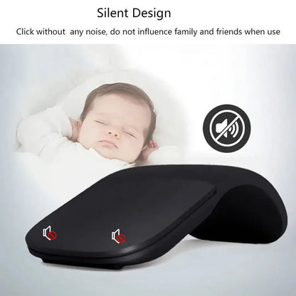 Folding Bluetooth Wireless Mouse – Ultra-Thin & Silent for PC & Laptop