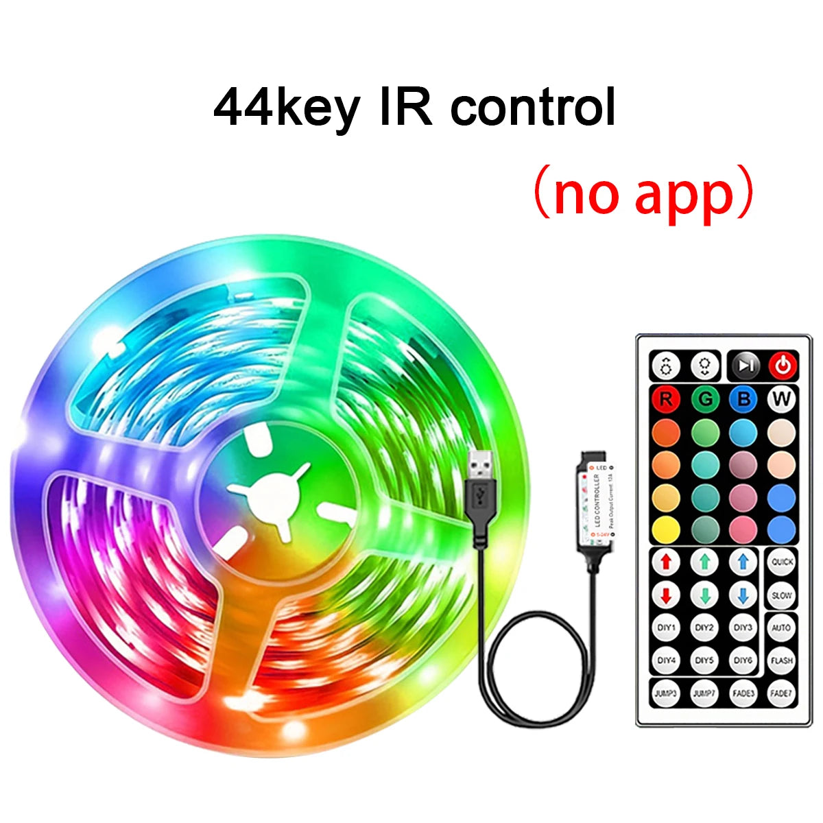 RGB LED Strip Lights with APP Control for Room Decoration