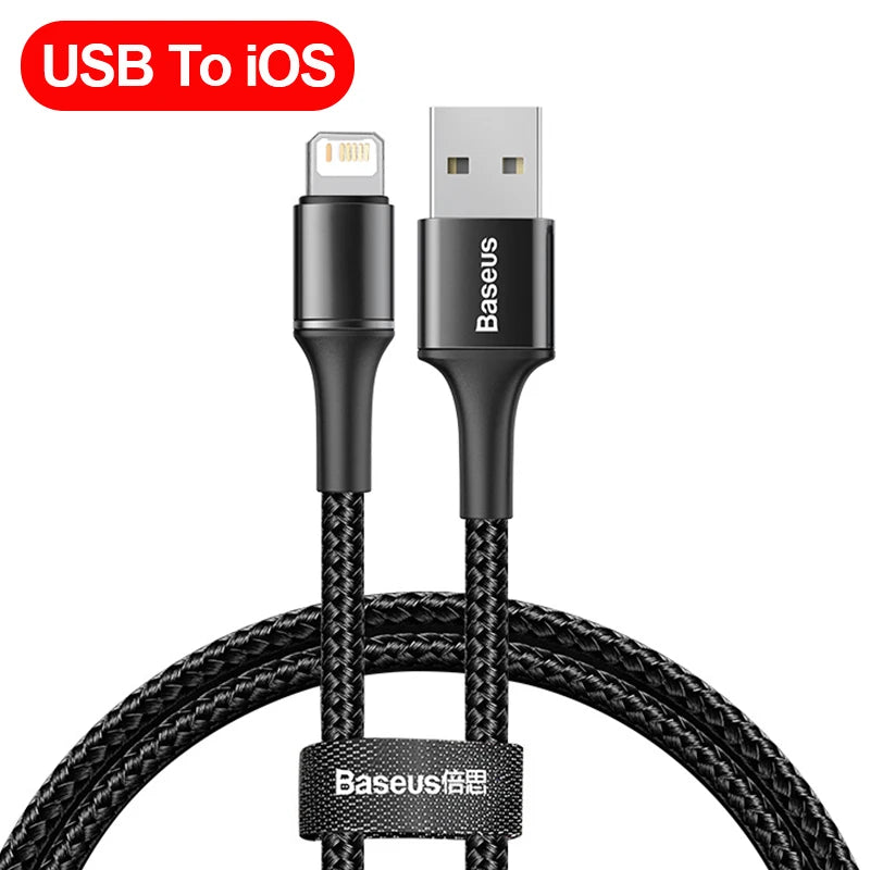 Baseus USB Cable – Fast Charging for iPhone, iPad & More