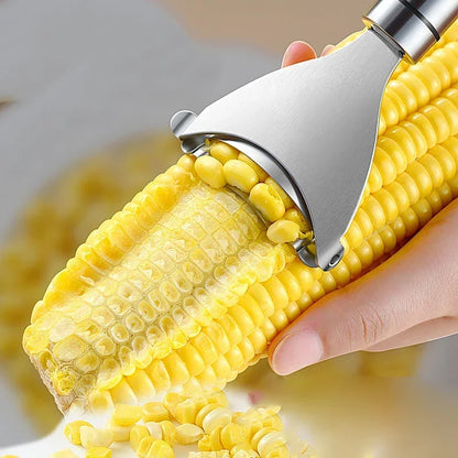 Stainless Steel Corn Peeler & Cob Shaver for Kitchen