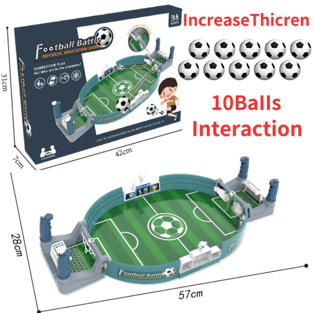 Portable Tabletop Soccer Game for Kids & Family