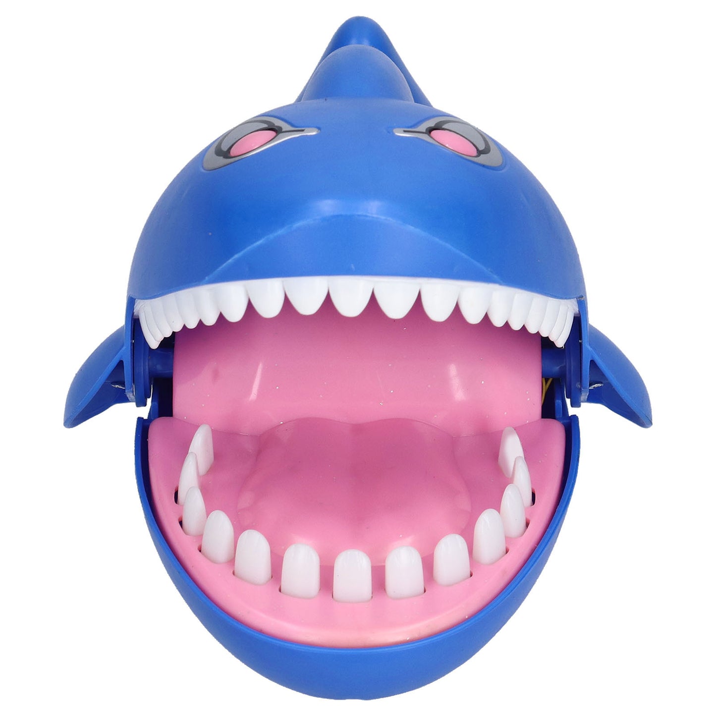 Shark Bite Game Biting Finger Pressing Shark Teeth Trick Toys with Light Laughter for Kids Party